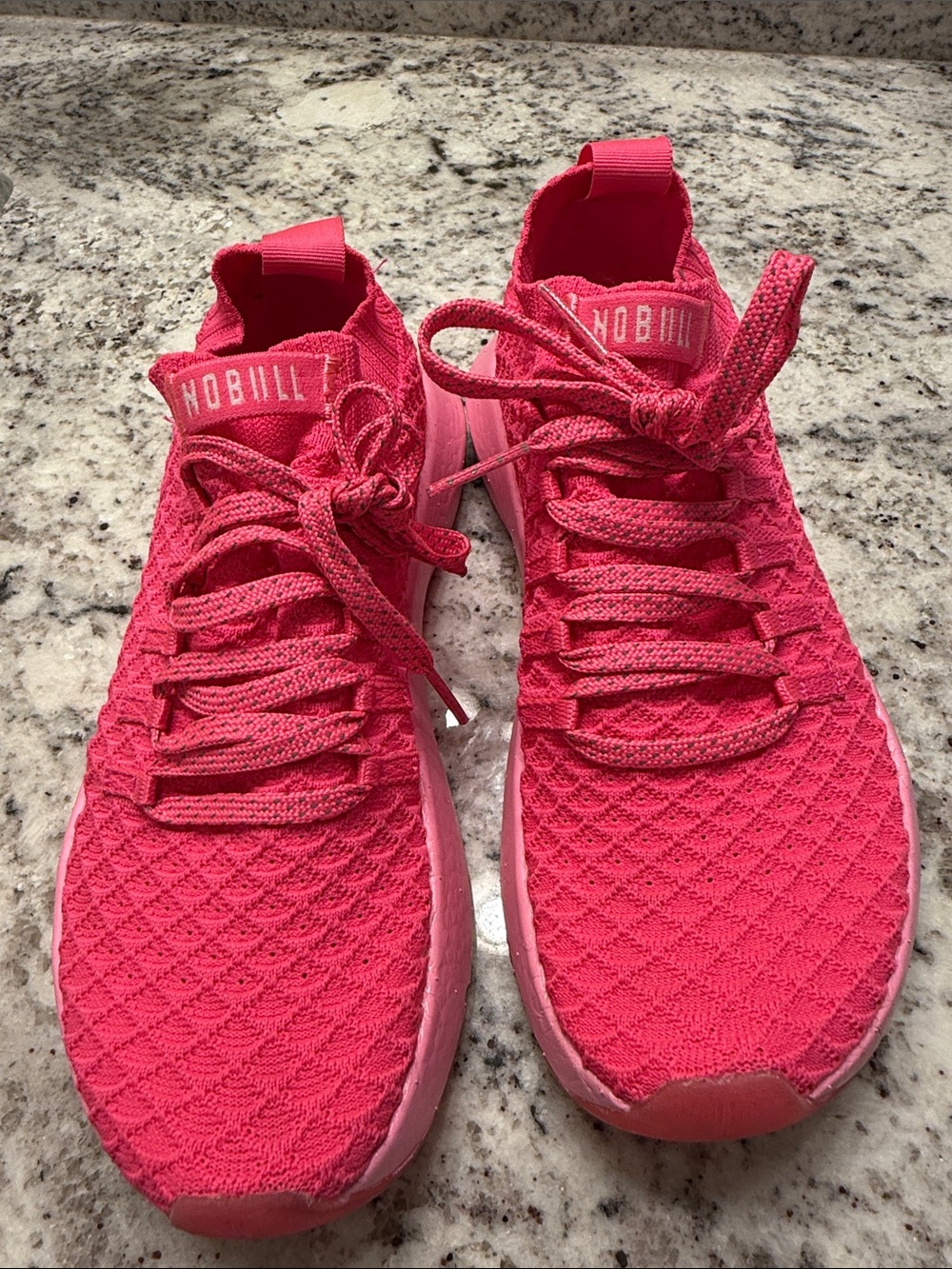 NOBULL Women’s Hot Pink Knit Training Sneakers